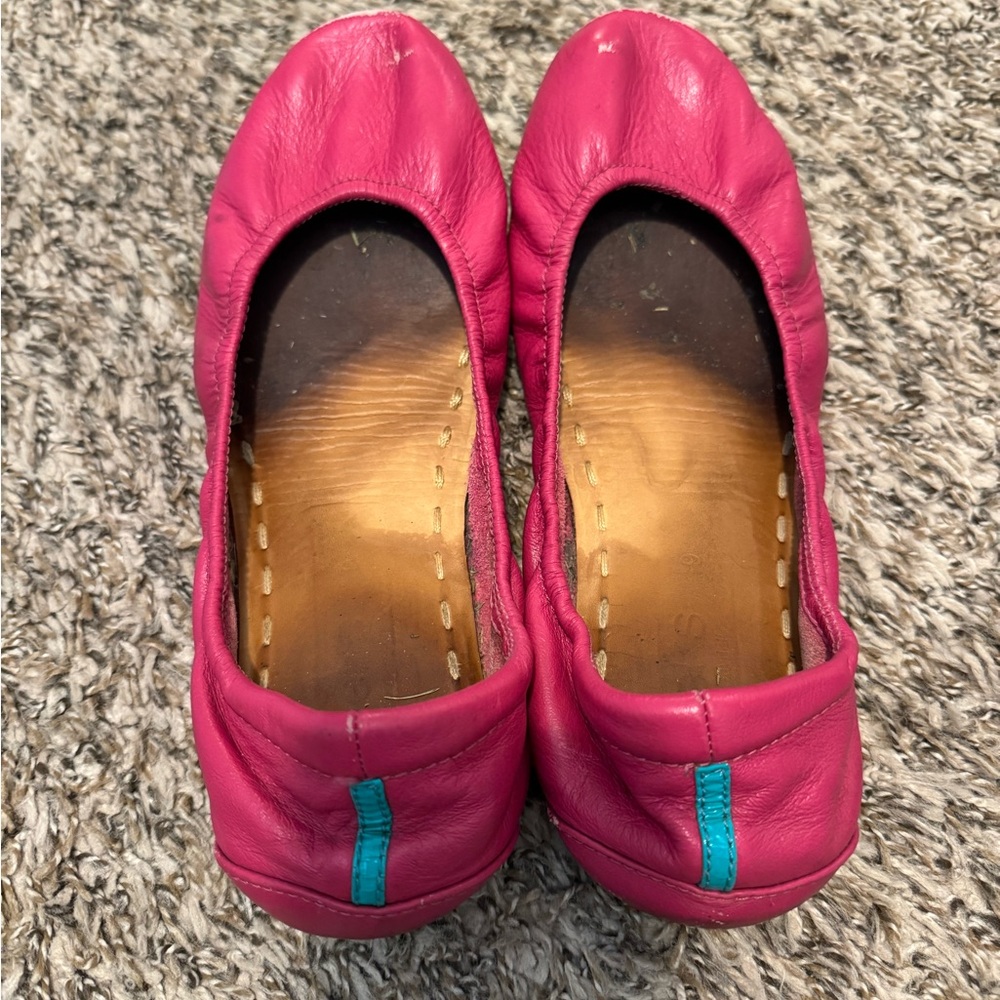 Tieks Fuchsia Leather Ballet Flats